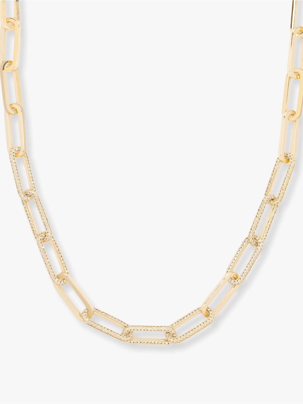 Pavé Gold Chain Necklace- 8mm